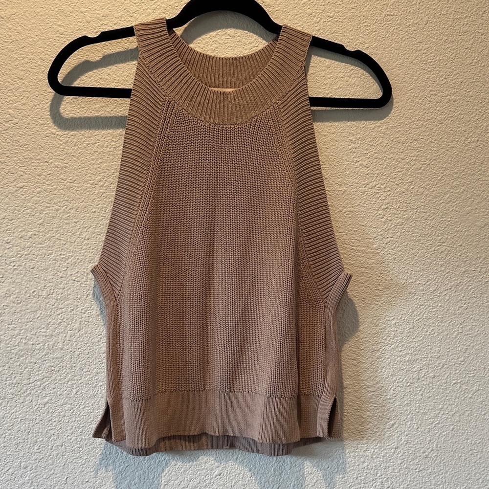 Wilfred Taupe Knit Tank Top